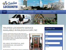 Tablet Screenshot of carolinalocksmith.com